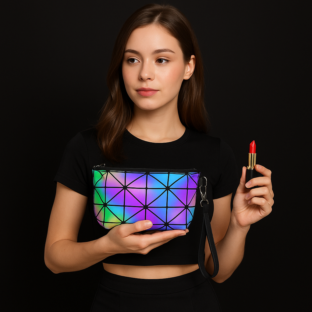 LYXA NOVA – Mini pochette chaîne holographique