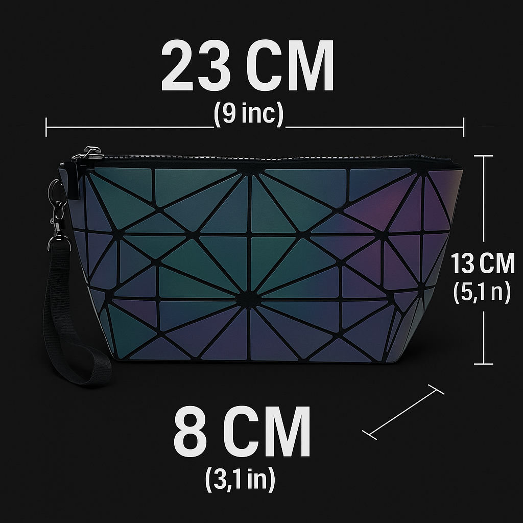 LYXA NOVA – Mini pochette chaîne holographique
