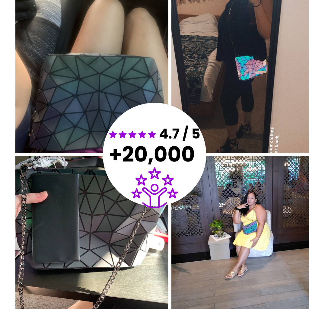 LYXA VEIL – Geometric Chain Bag